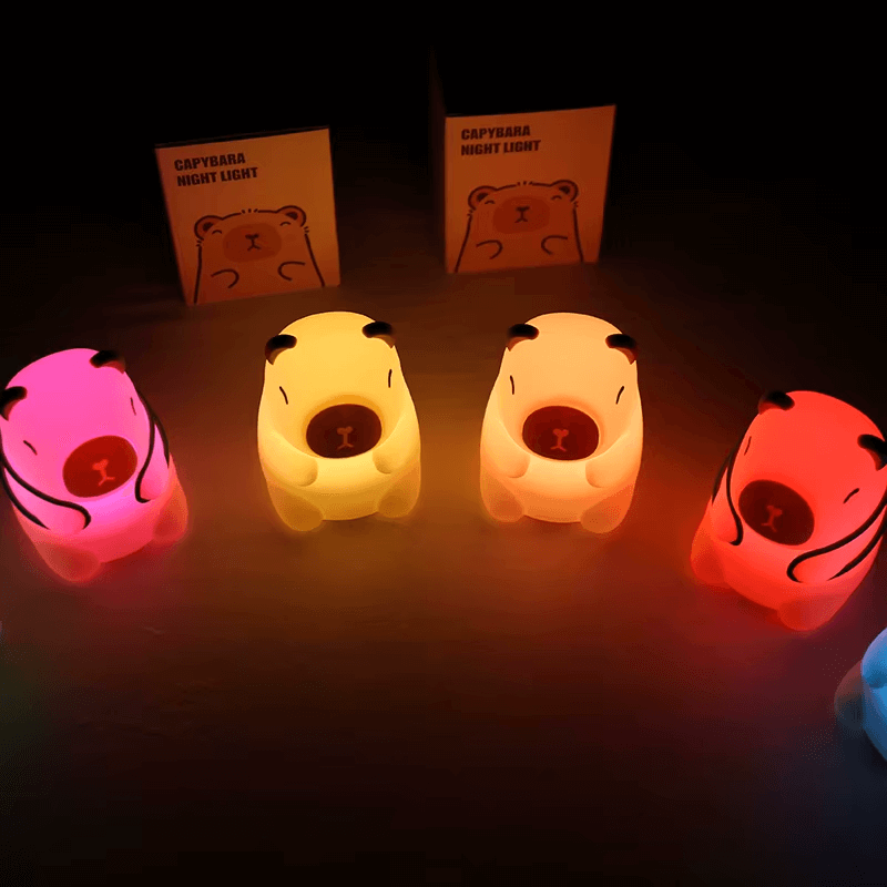 GlowBara - Capybara Nachtlicht Schildkrötenfreund